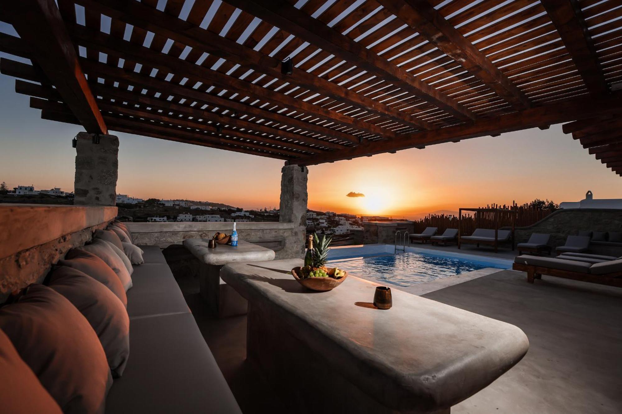 Sunset Views - George Villa Iv, With Private Pool Close To Town Mykonos Town Exterior photo