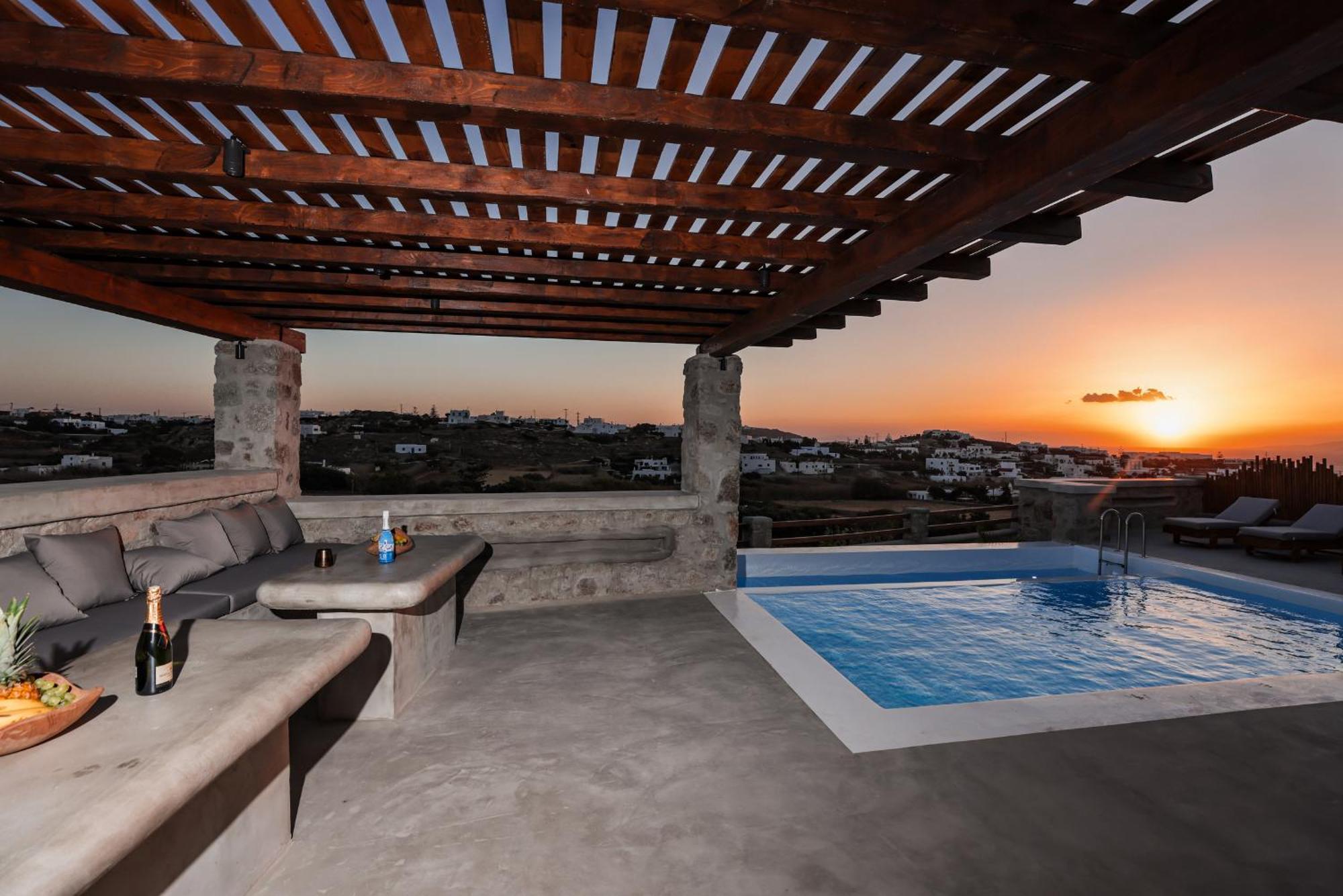 Sunset Views - George Villa Iv, With Private Pool Close To Town Mykonos Town Exterior photo