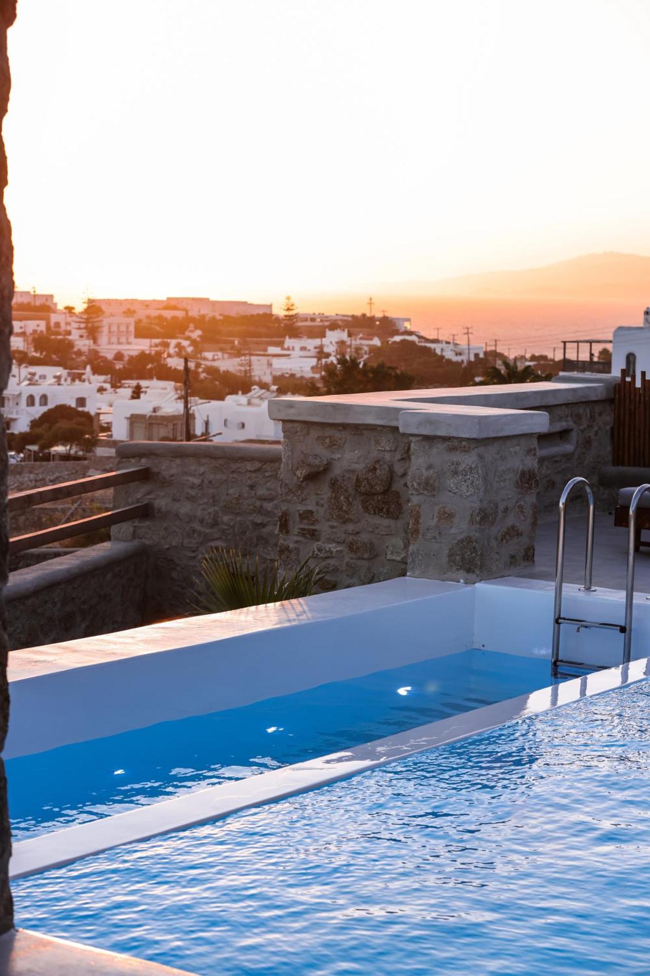 Sunset Views - George Villa Iv, With Private Pool Close To Town Mykonos Town Exterior photo