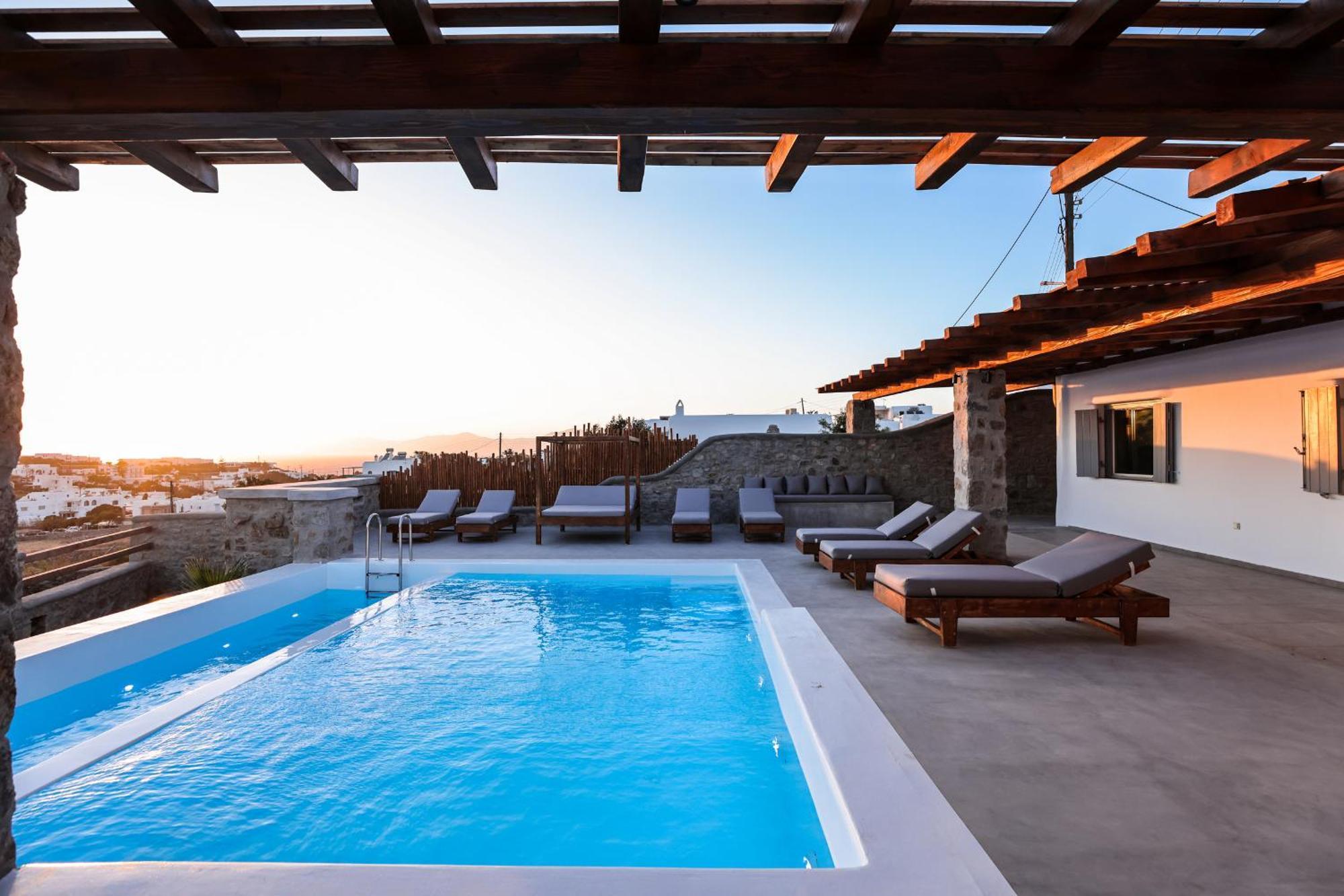 Sunset Views - George Villa Iv, With Private Pool Close To Town Mykonos Town Exterior photo